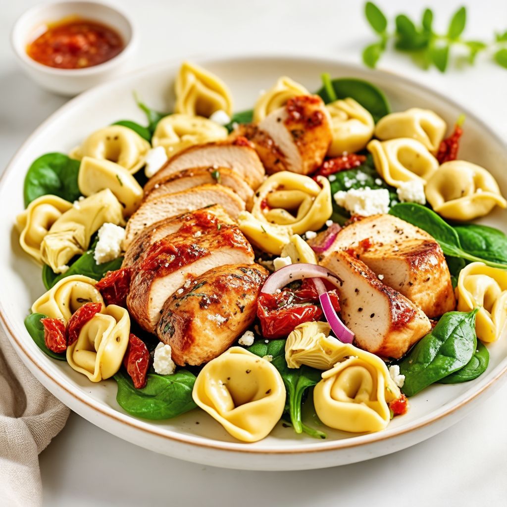Mediterranean Tortellini Salad with Herb Vinaigrette