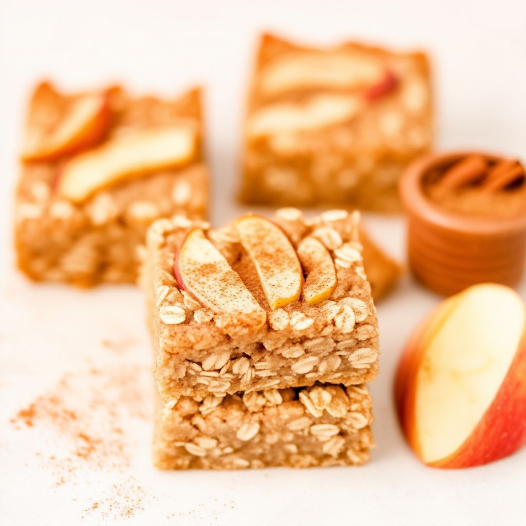 Cinnamon Apple Oat Squares