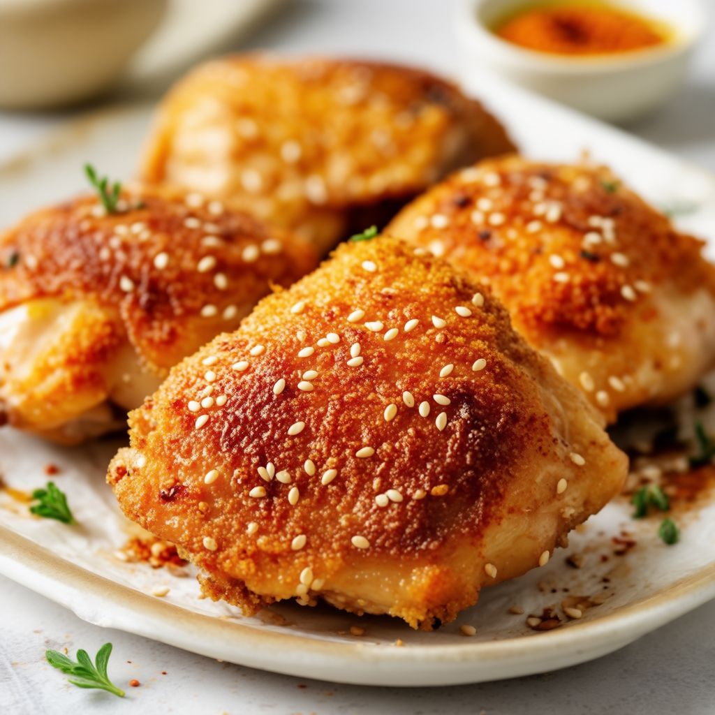 Crispy Baked Chicken Thighs