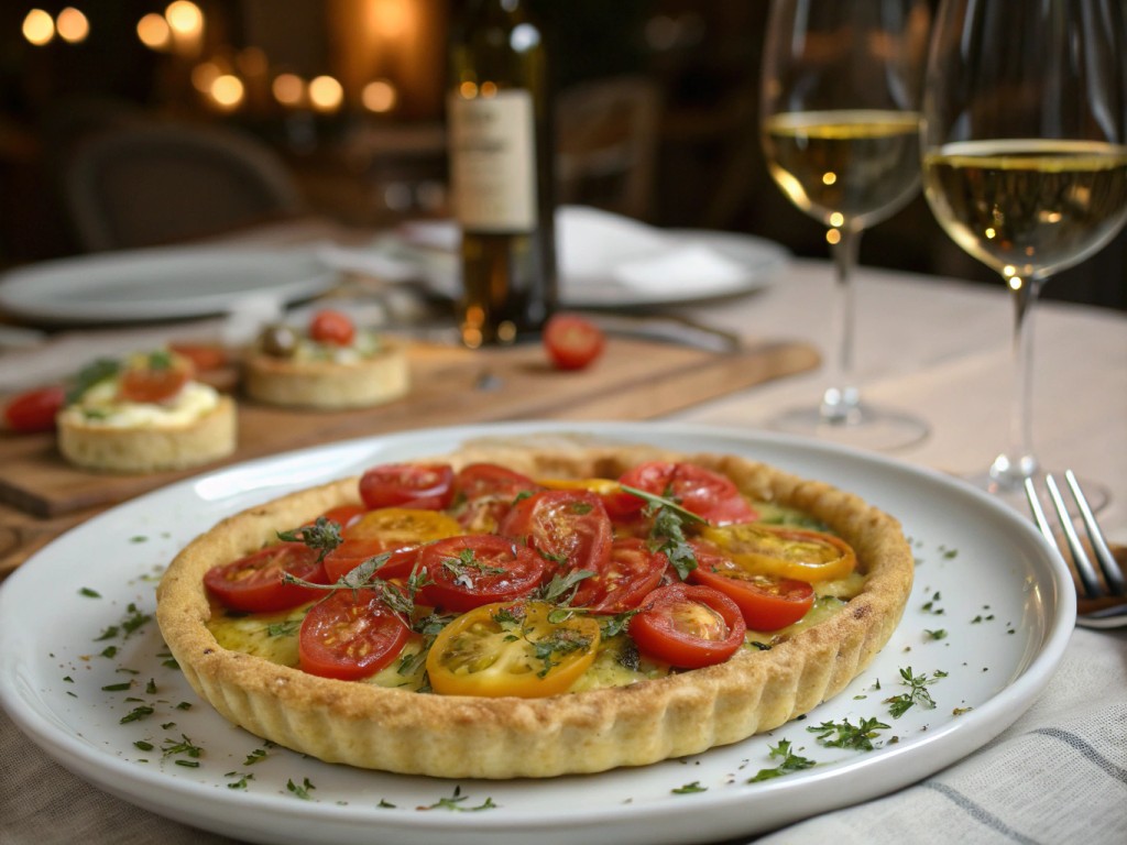 Tomaten‑Mustard‑Tarte