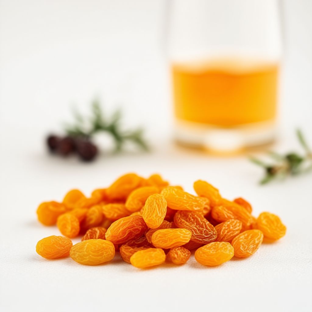 Wacholder-infused Rosinen für das Wohlbefinden