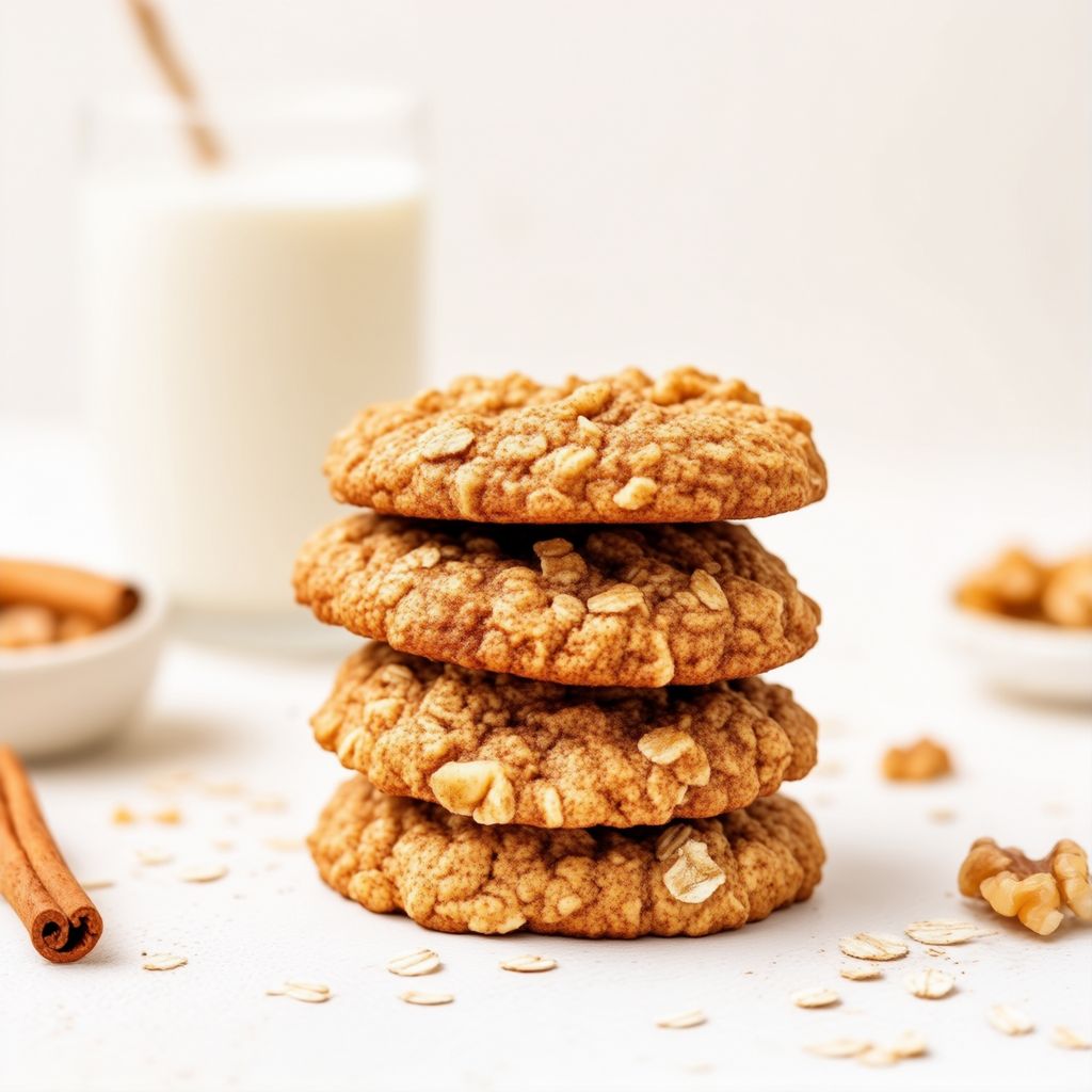 Biscotti di Avena e Noci con Cannella