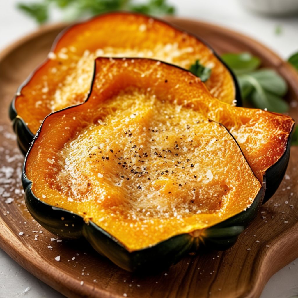 Zucche Acorn Arrostite al Parmigiano