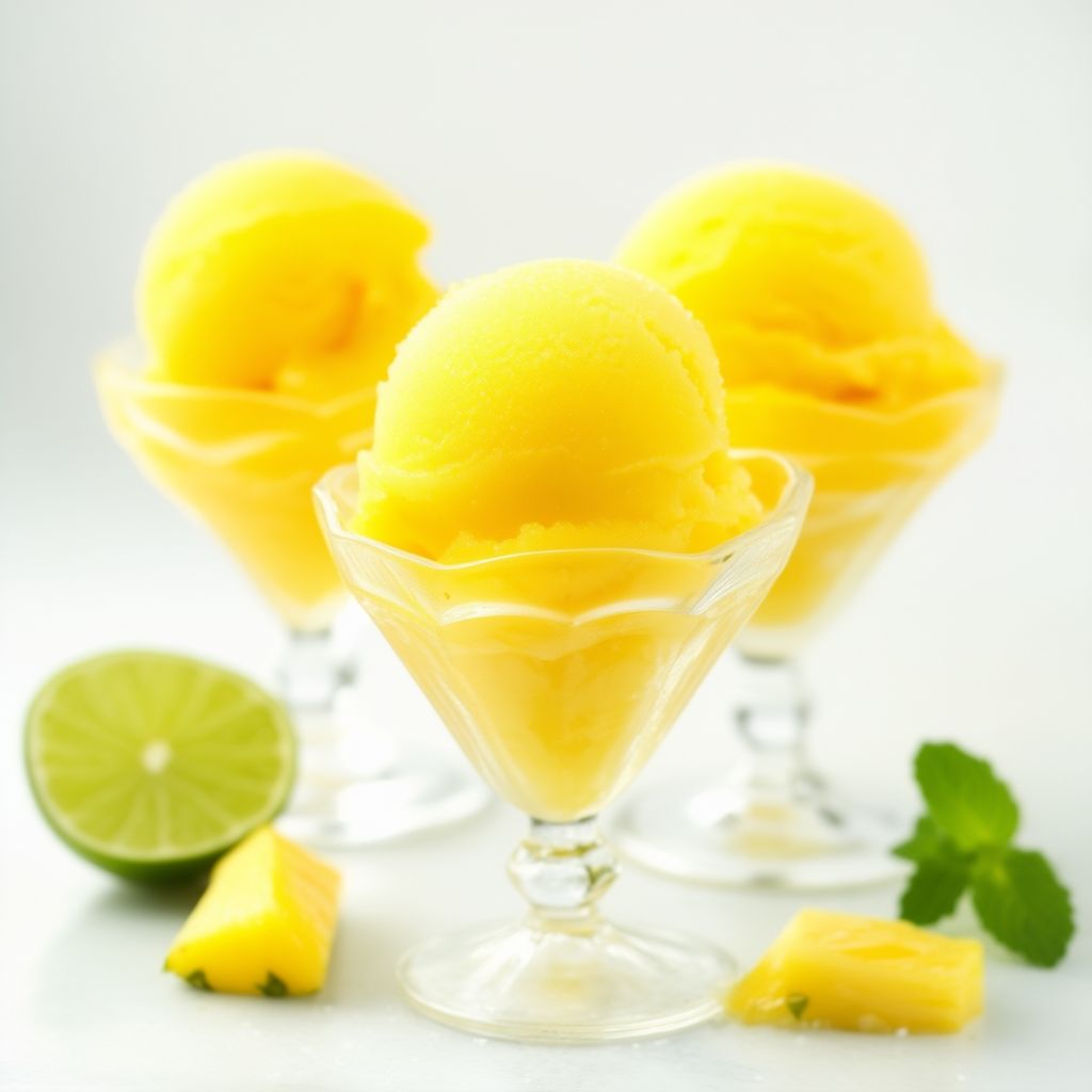 Chilled Pineapple Sorbet