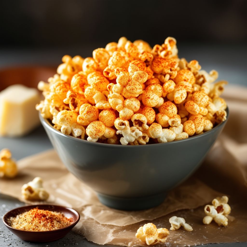 Spicy Parmesan Popcorn Delight
