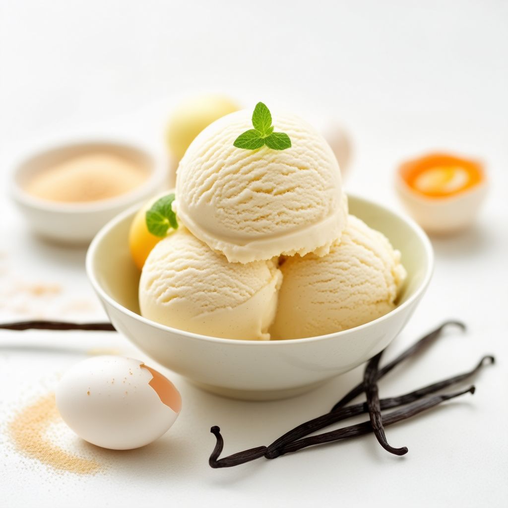 Homemade Creamy Vanilla Bean Ice Cream