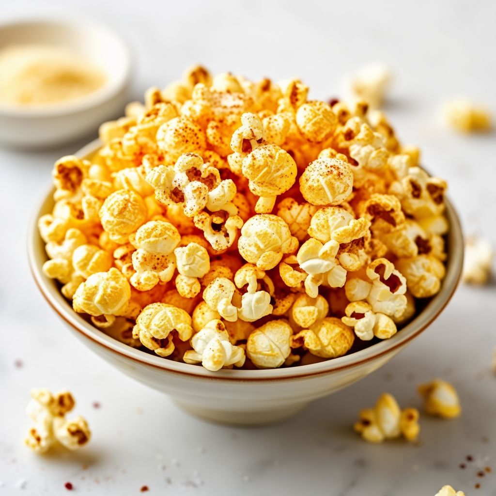 Herzhafter Knoblauch-Parmesan-Popcorn