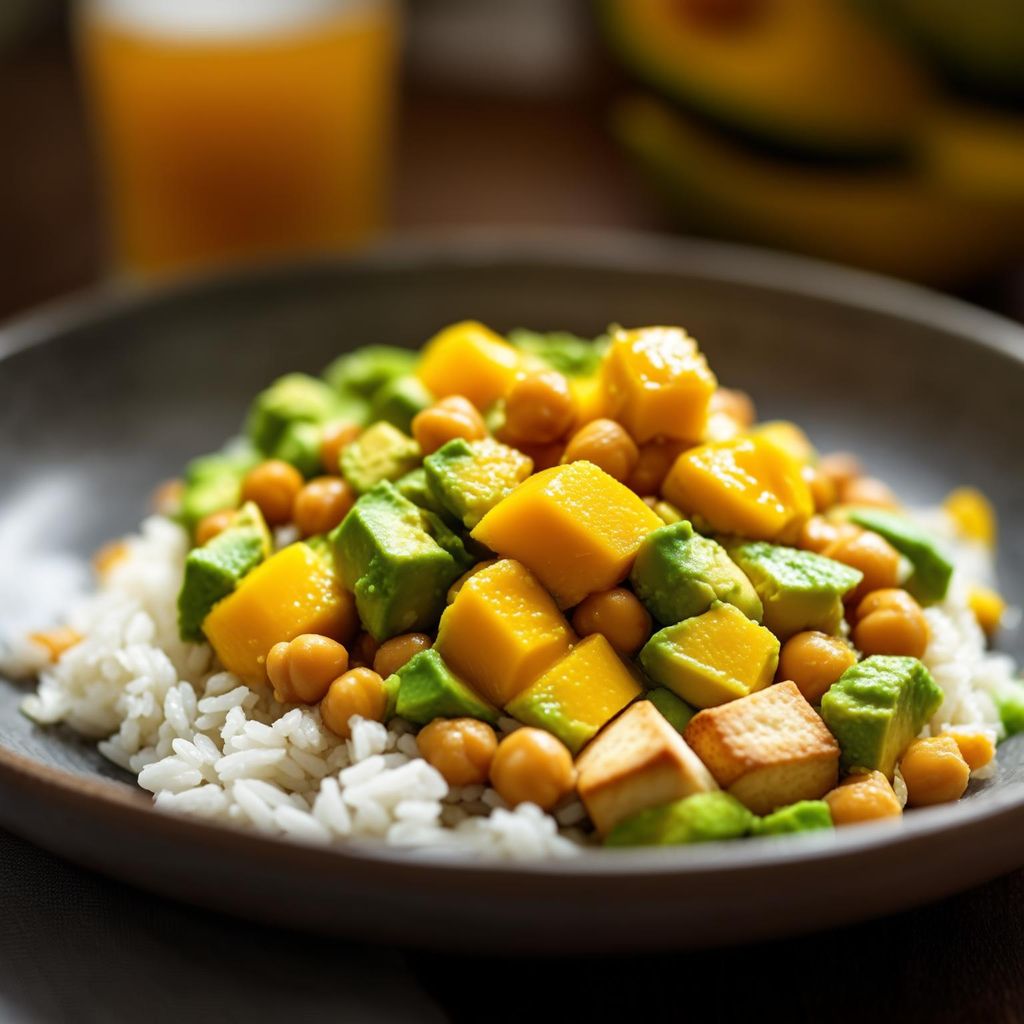 Mango-Kichererbsen-Salat