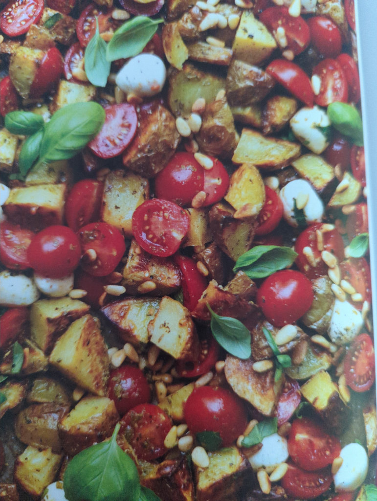 Einfache Kartoffel Caprese Power Bowl