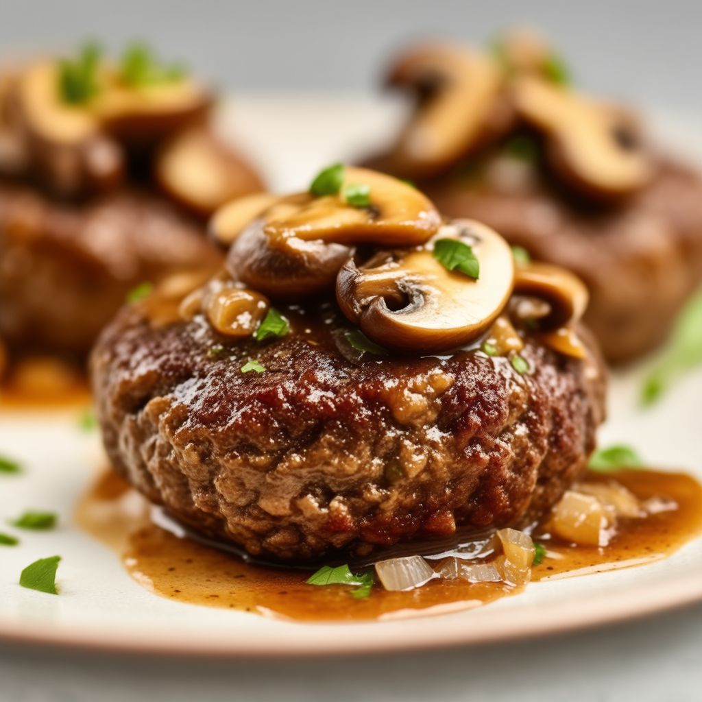 Herzhafte Rinderfrikadellen mit Pilzsauce