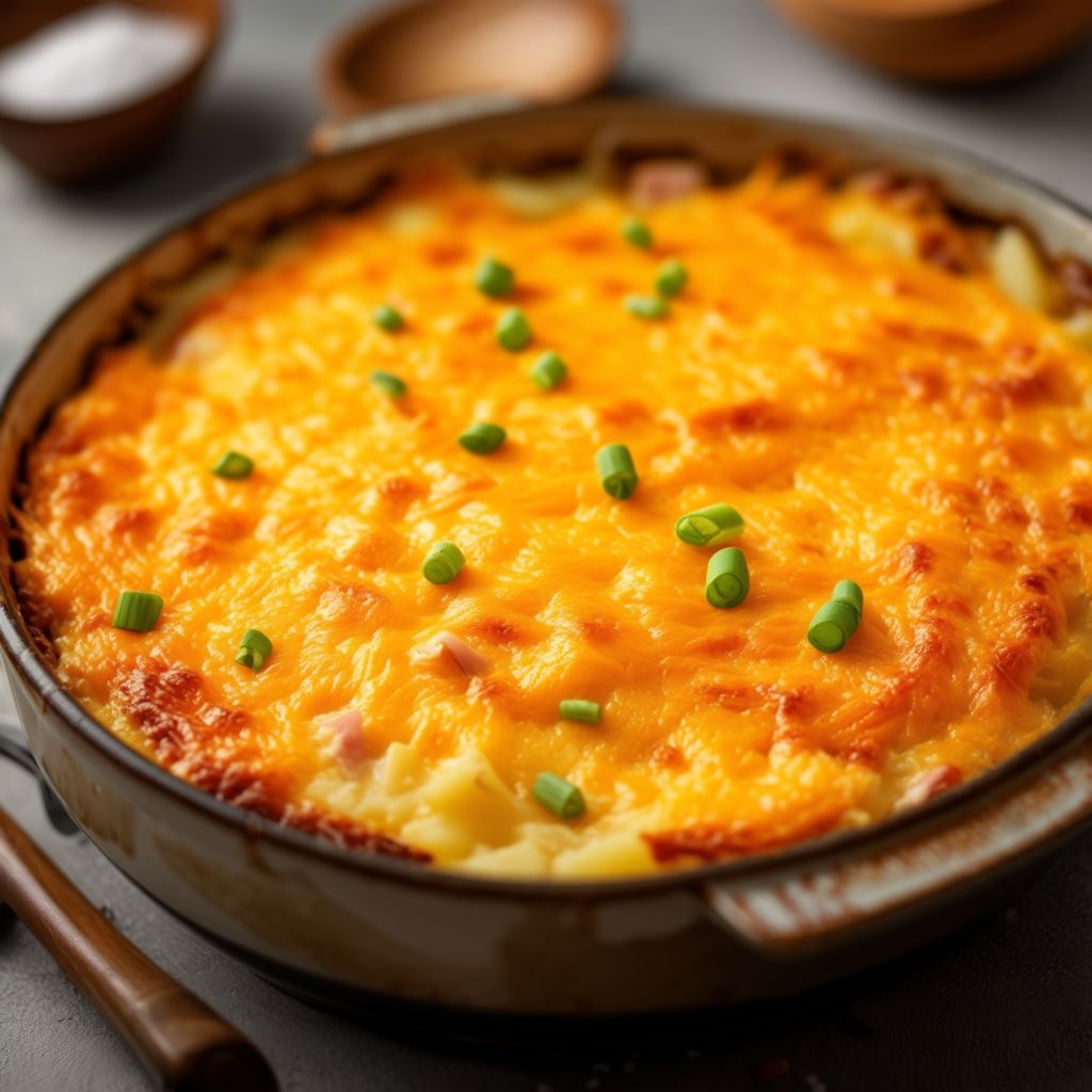 Käse-Schinken-Kartoffel-Auflauf