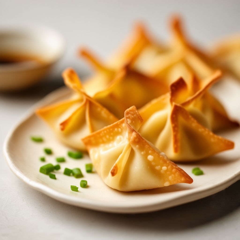 Cremige Krabben-Wontons