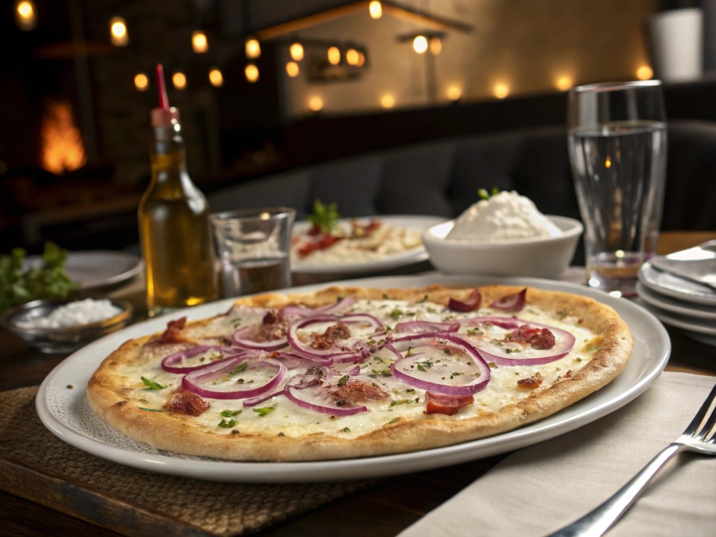 Klassischer Flammkuchen