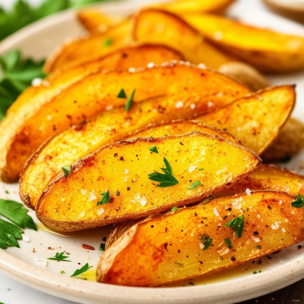 Fette di Patate alle Erbe Dorate