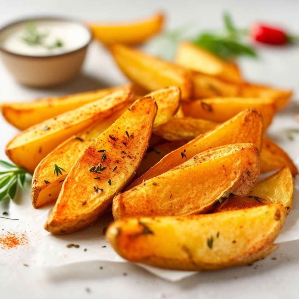 Crispy Herb-Infused Potato Wedges