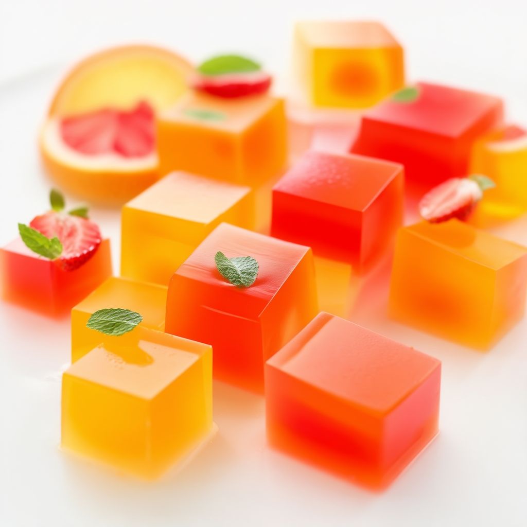 Quadrati di Gelatina Fruttata