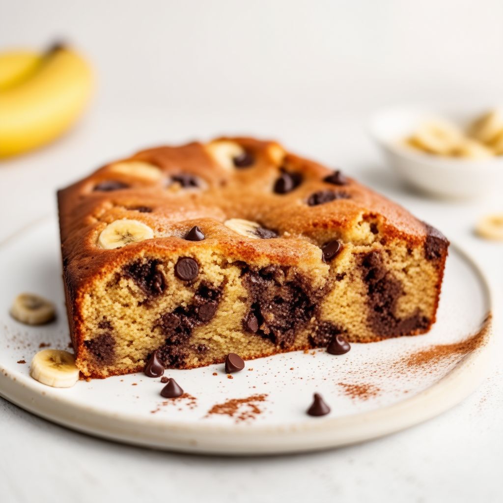 Karamellisierter Bananen-Schokoladenkuchen
