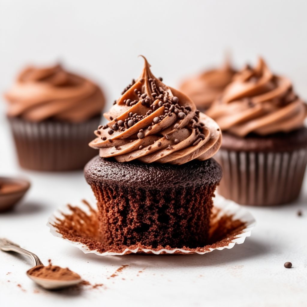 Dekadente Schokoladen-Cupcakes mit dreifacher Frischkäse-Glasur