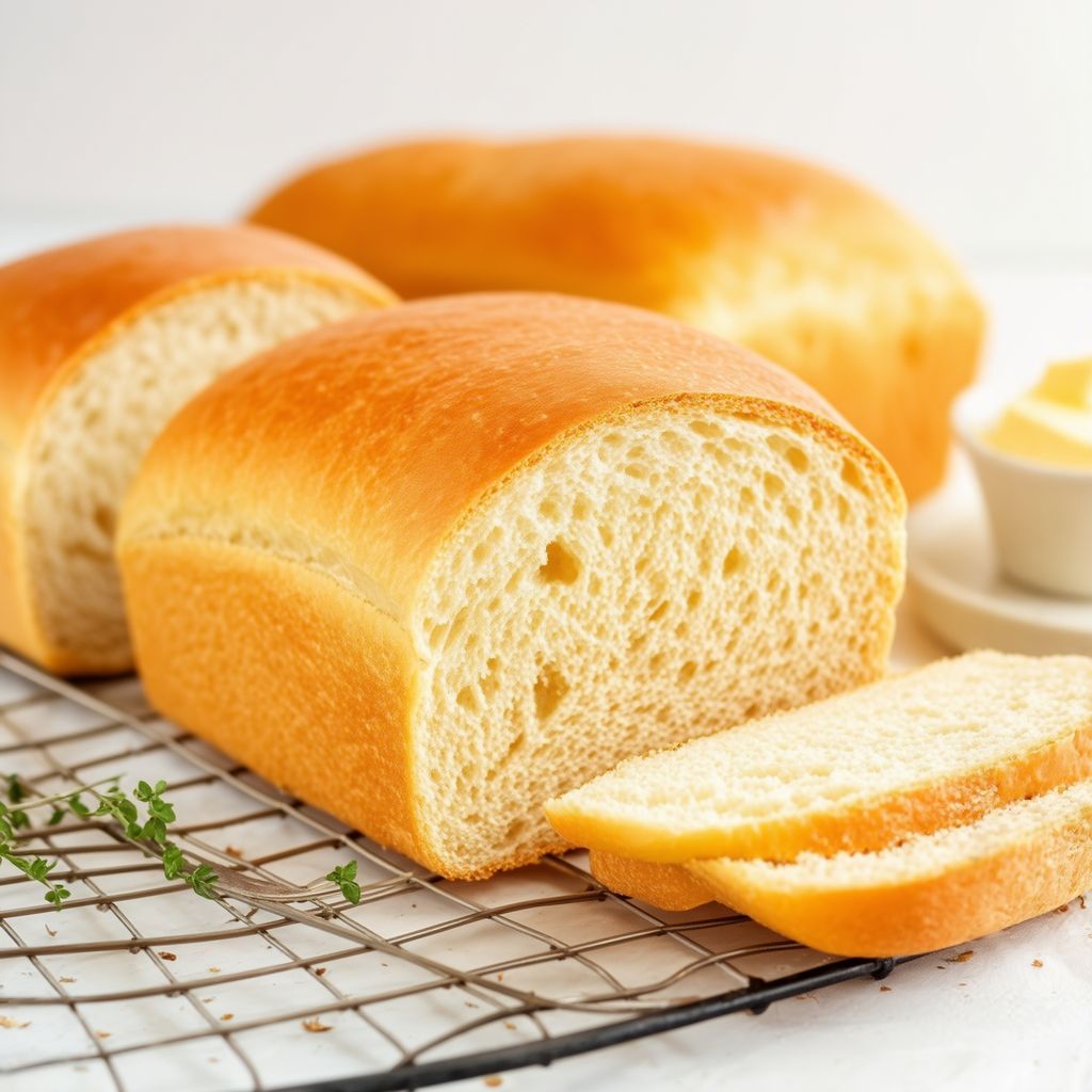 Hausgemachtes weiches Weißbrot