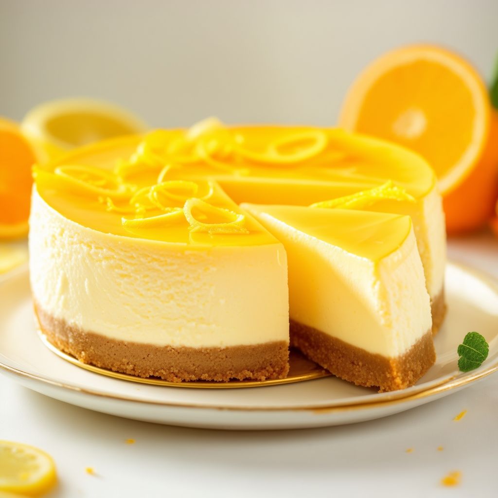 Cheesecake Cremoso agli Agrumi con Crosta di Graham