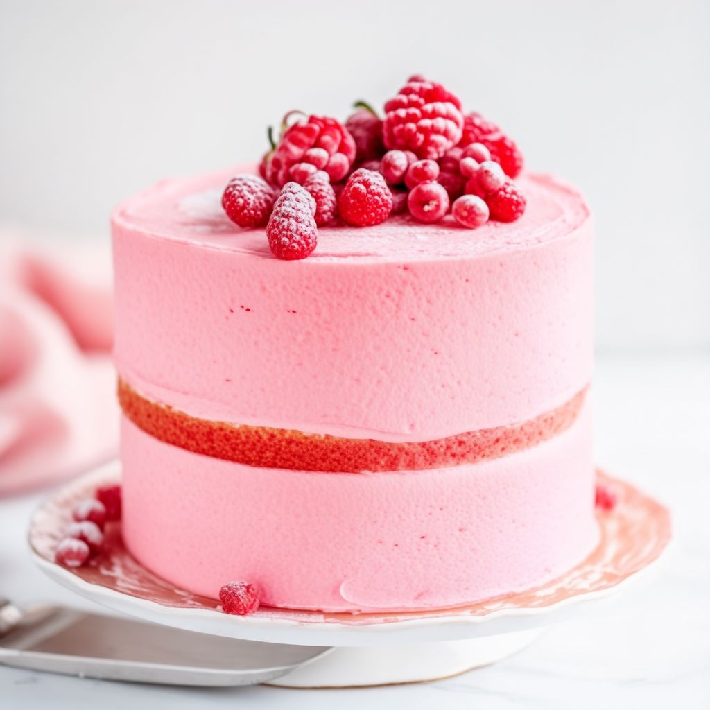 Sprudelnde Pinke Feier-Torte