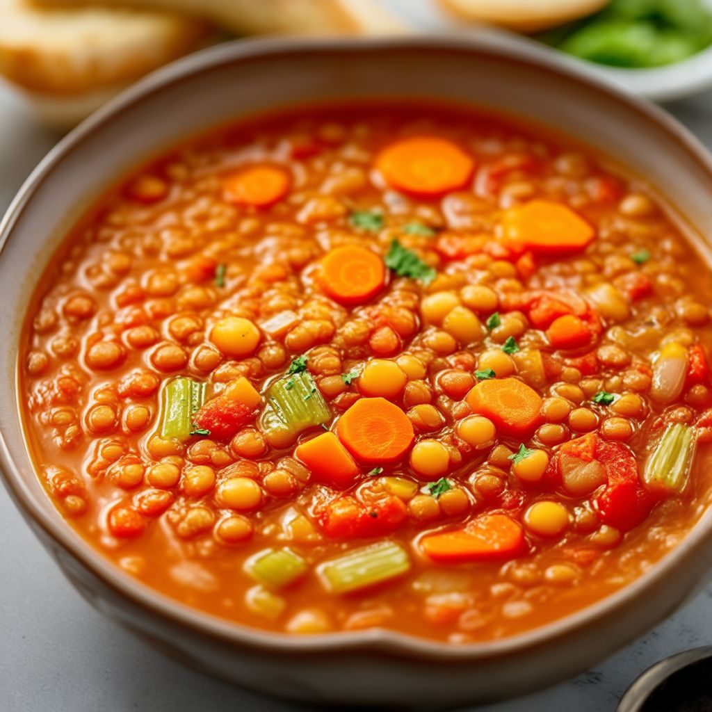 Spiced Moroccan Lentil and Bean Soup
