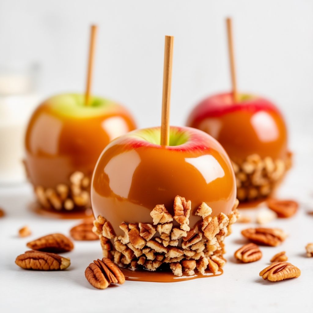 Mele Gourmet Ricoperte di Caramello con Croccante di Noci