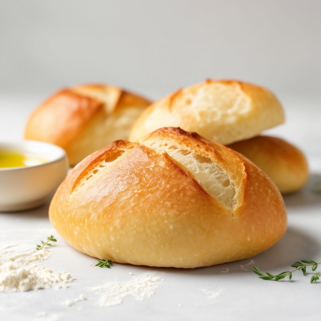 Weiche und fluffige Sauerteigbrötchen