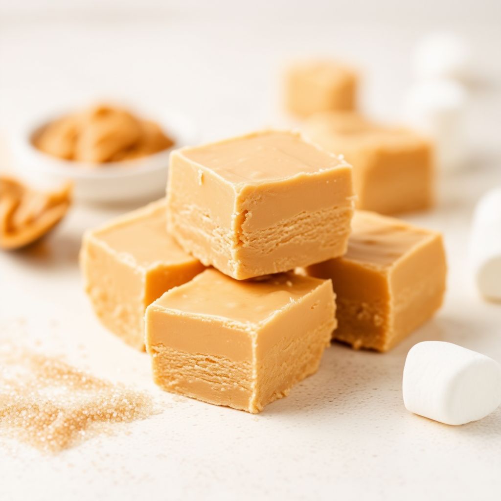 Cremige Erdnussbutter-Marshmallow-Fudge
