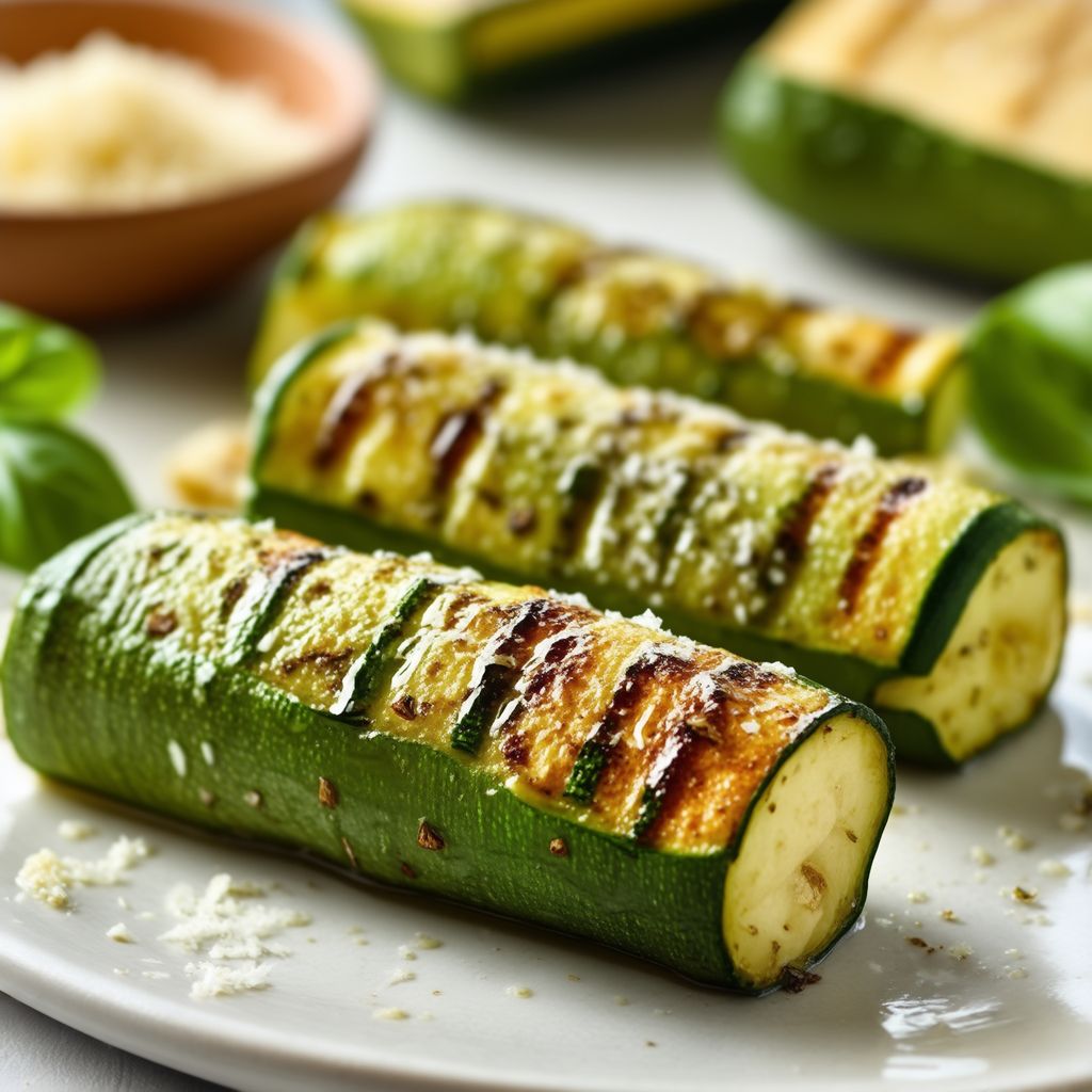 Wrap di Zucchine Grigliate all'Aglio e Parmigiano