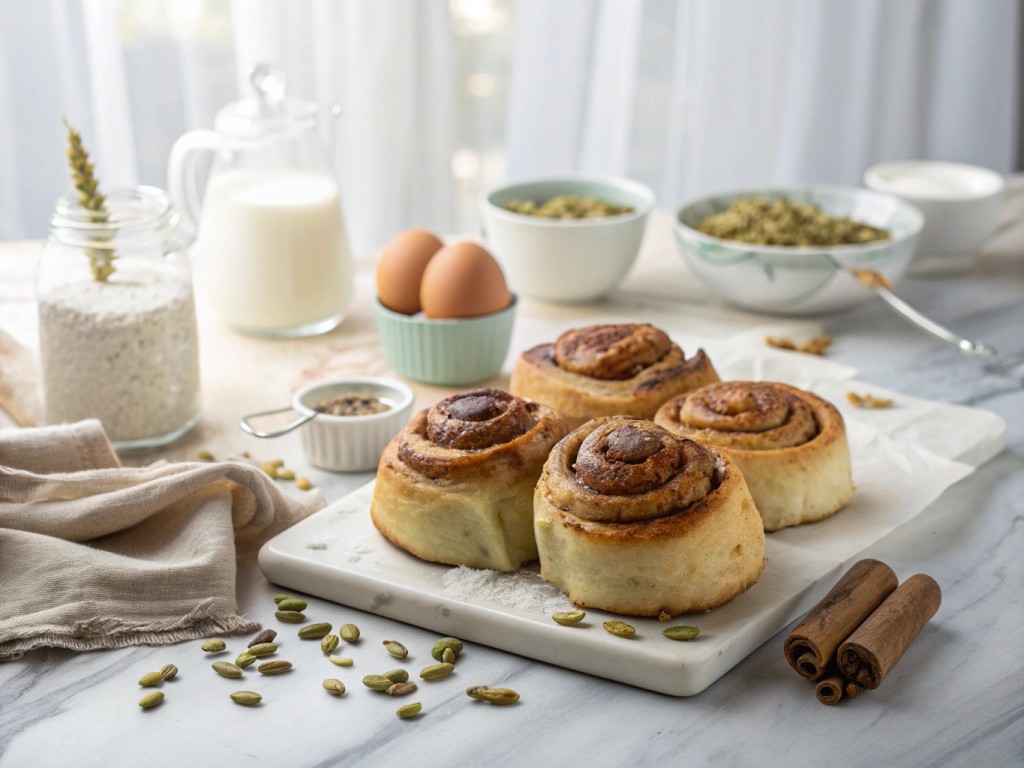 Schwedische Zimtknoten / Zimtschnecken mit Kardamom – Kanelknuter / Kanelbullar