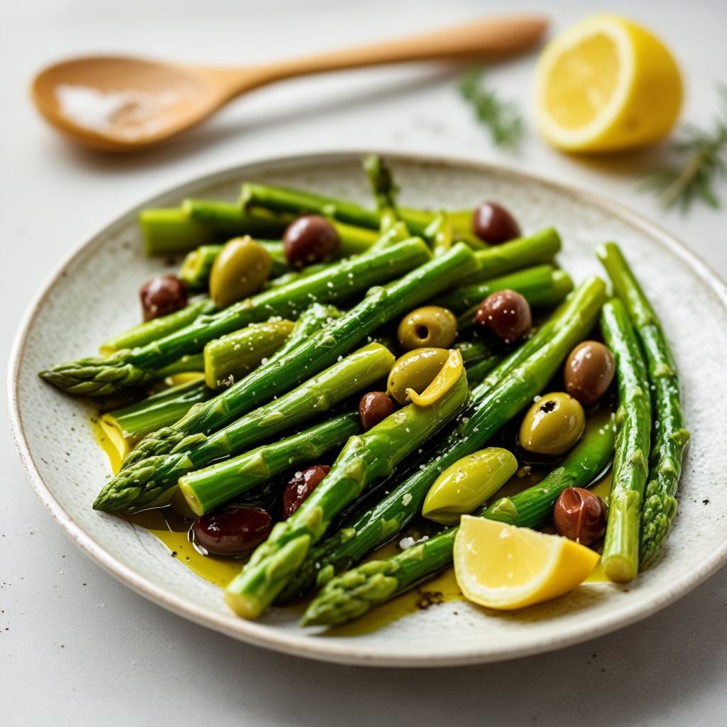 Saltato di Asparagi e Olive Mediterraneo