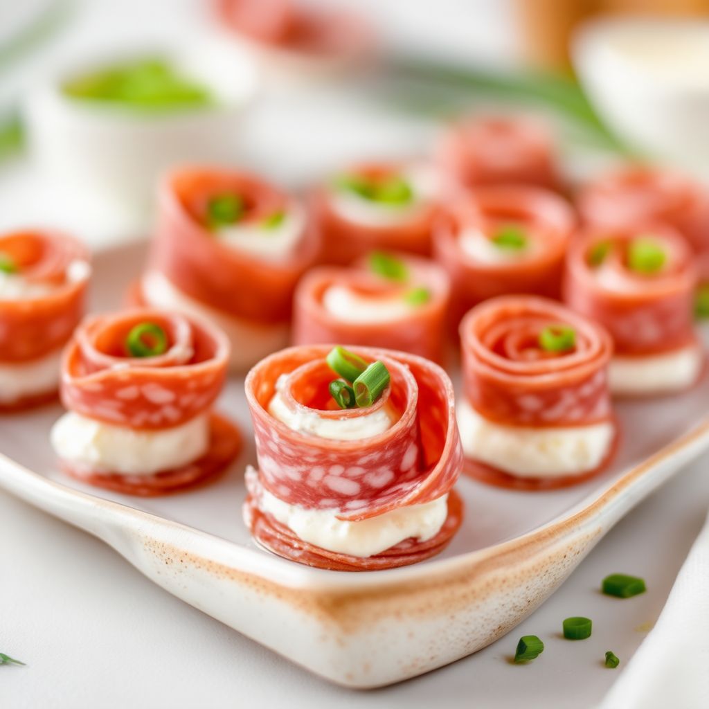 Cremige Salami-Häppchen