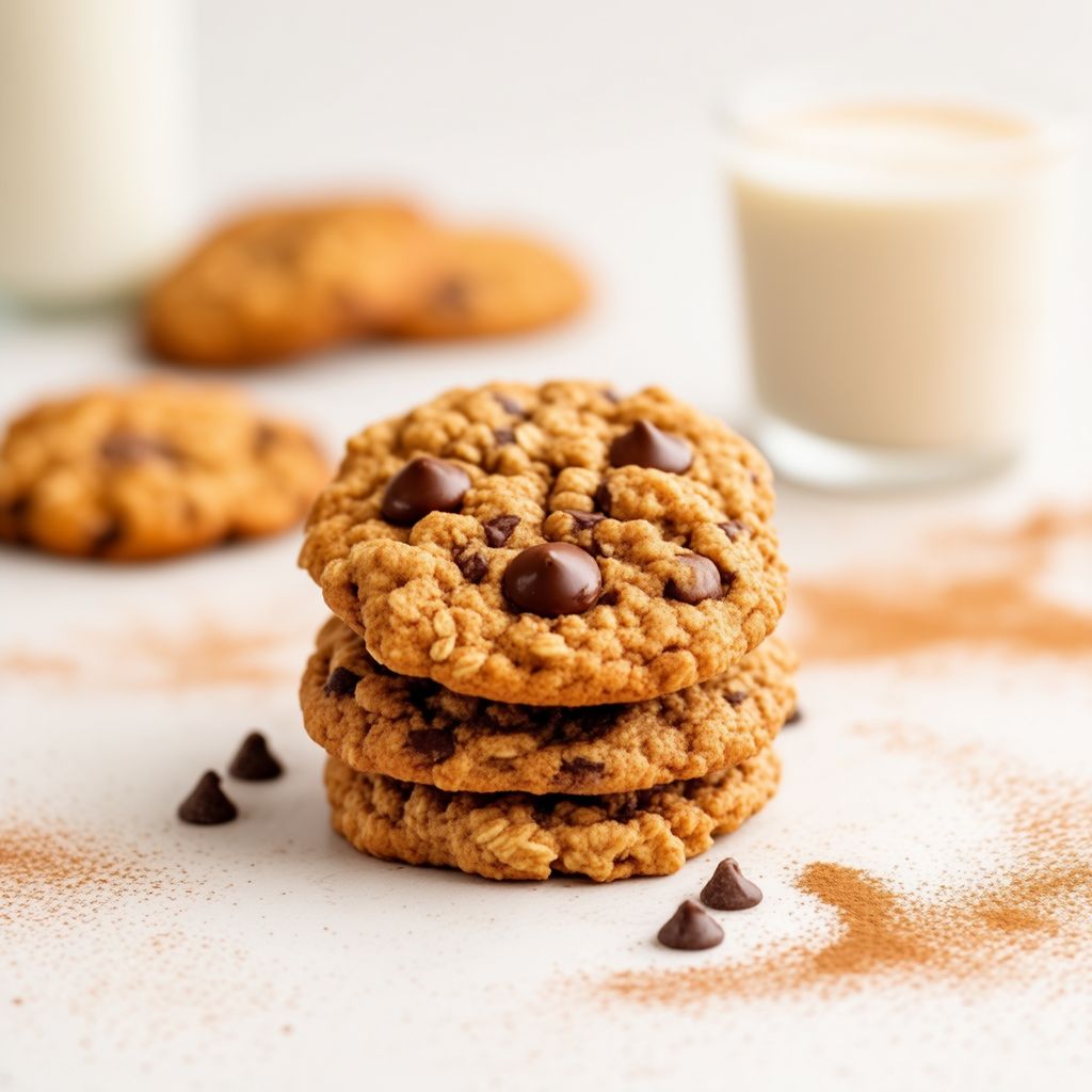 Biscotti Chewy con Fiocchi d'Avena e Gocce di Cioccolato
