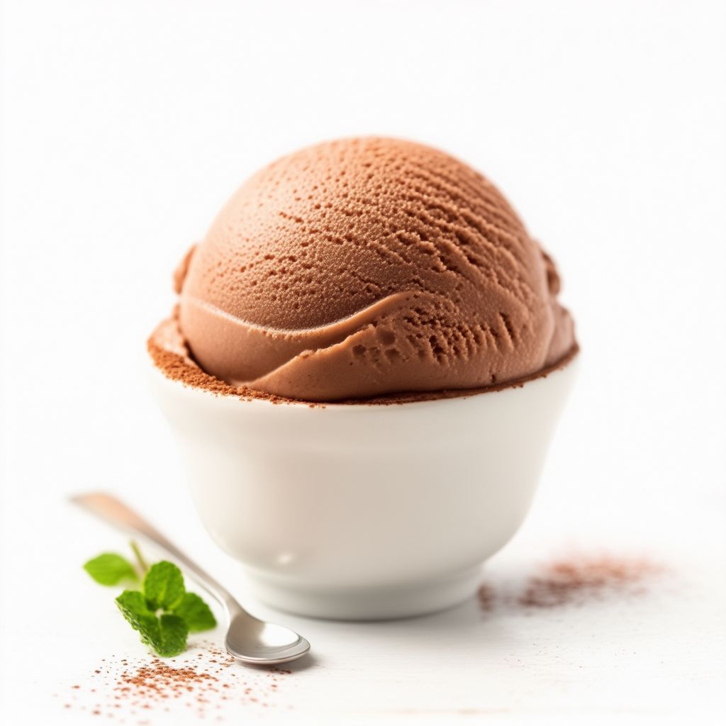 Cremiges Mocha-Schokoladen-Gelato