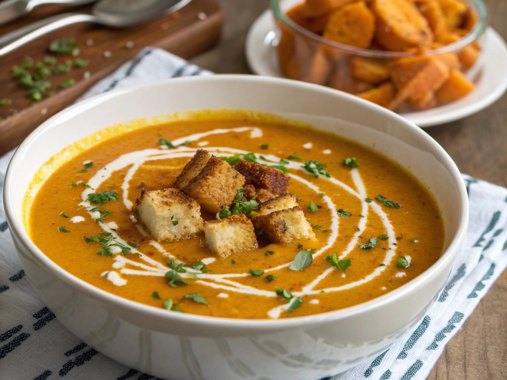 Möhrensuppe aus dem Ofen