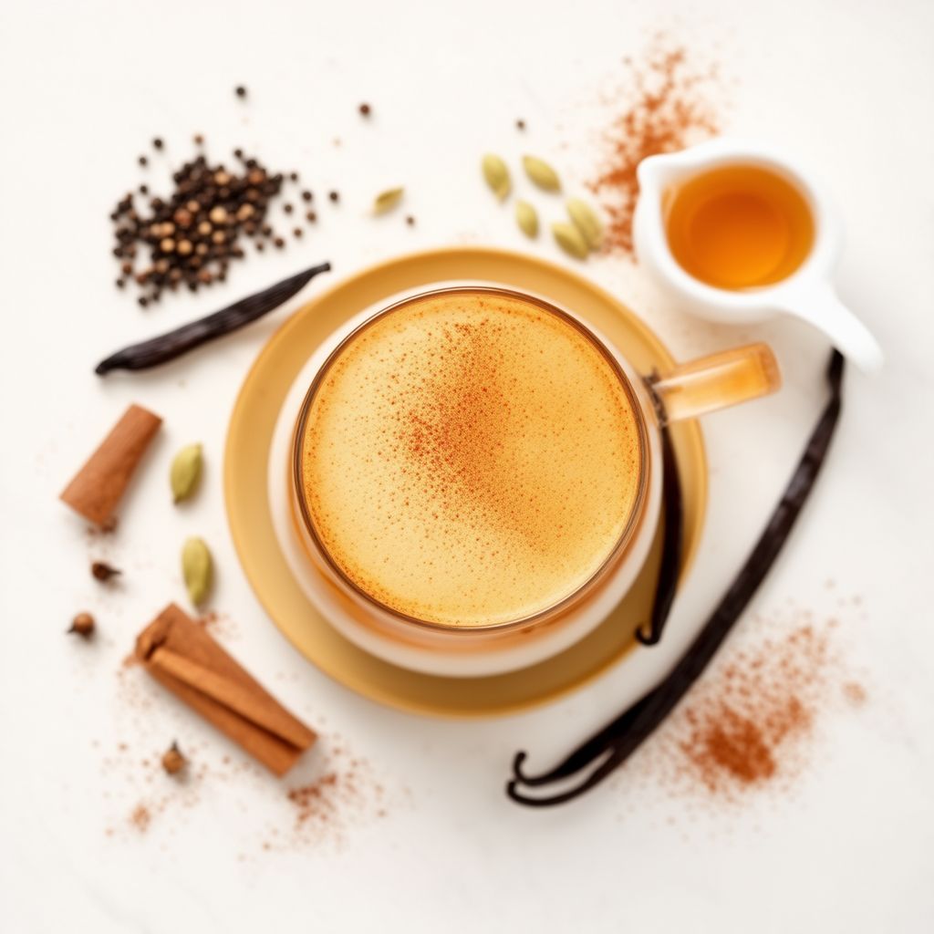 Latte di Tè Aromatizzato alla Vaniglia
