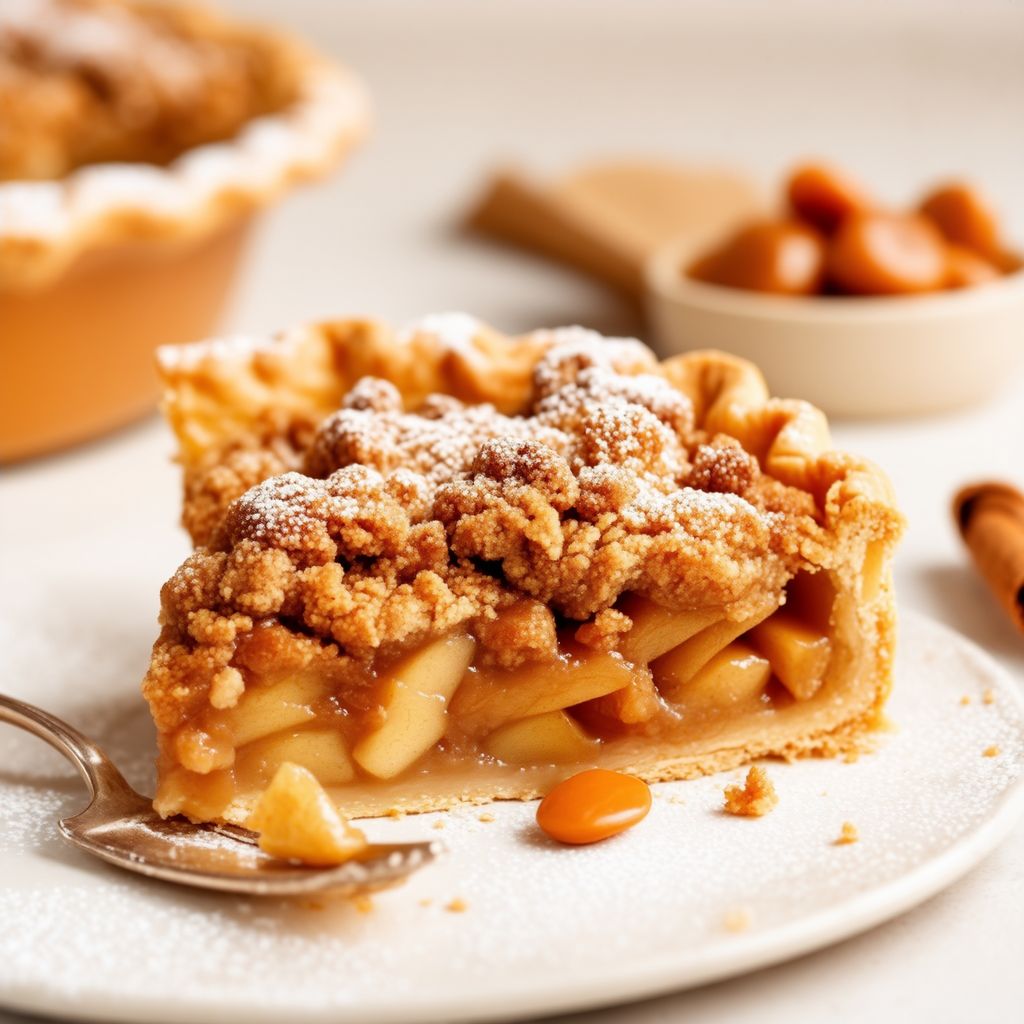 Caramelized Apple Crumble Pie