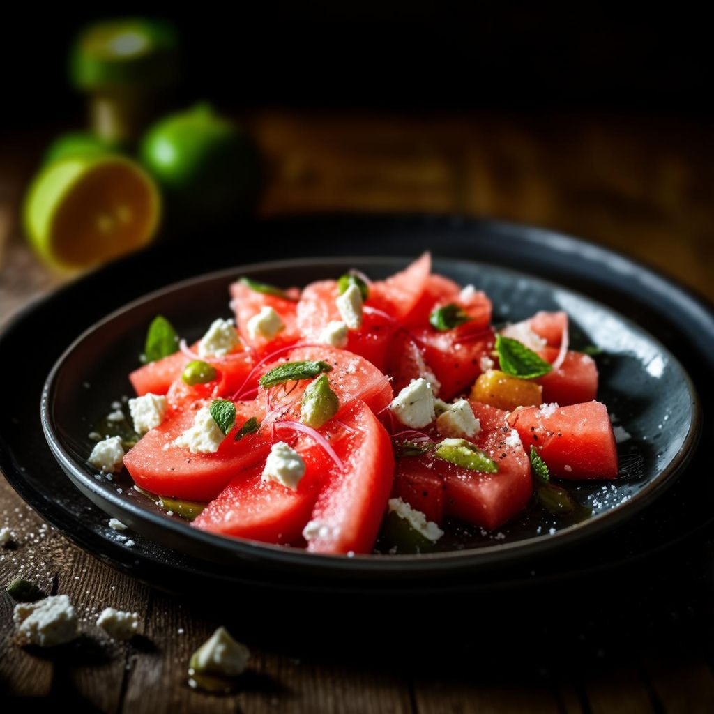 Wassermelonen-Feta-Salat – Sommersalat mit Melone
