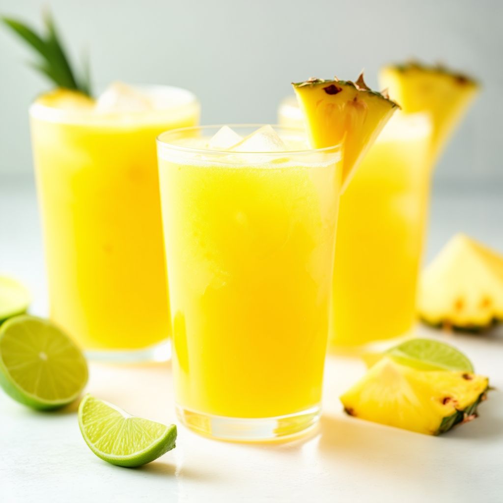 Spritziger Ingwer-Ananas-Cooler