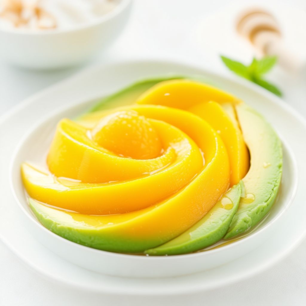 Tropische Mango-Avocado-Delikatesse