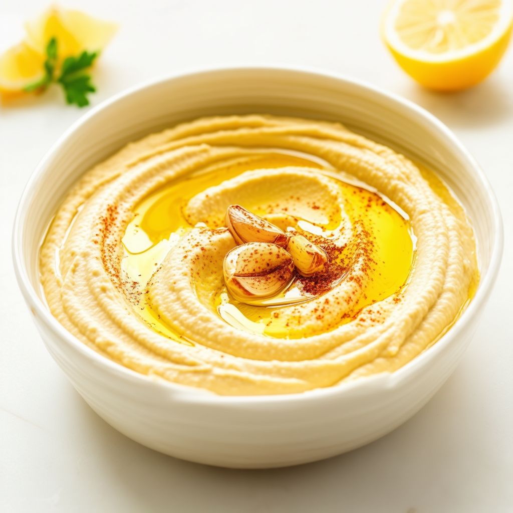 Creamy Garlic Hummus
