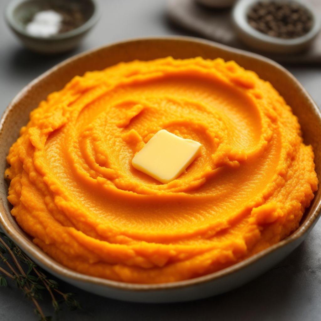 Purè cremoso di patate dolci e patate bianche