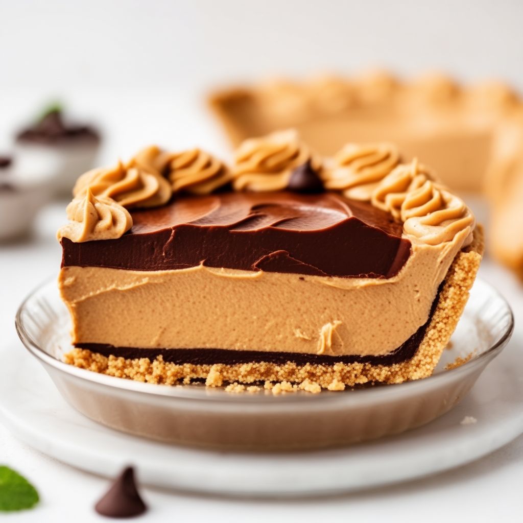 Creamy Peanut Butter Chocolate Pie