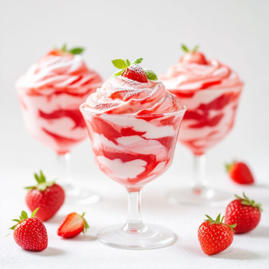 Erdbeer-Joghurt-Wirbel-Delight