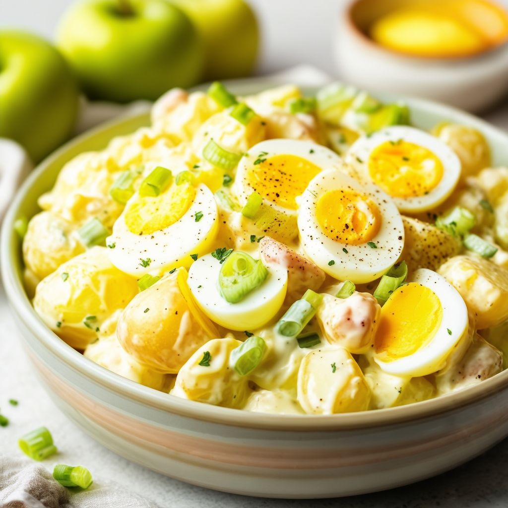 Insalata di Patate Cremosa con un Tocco Piccante
