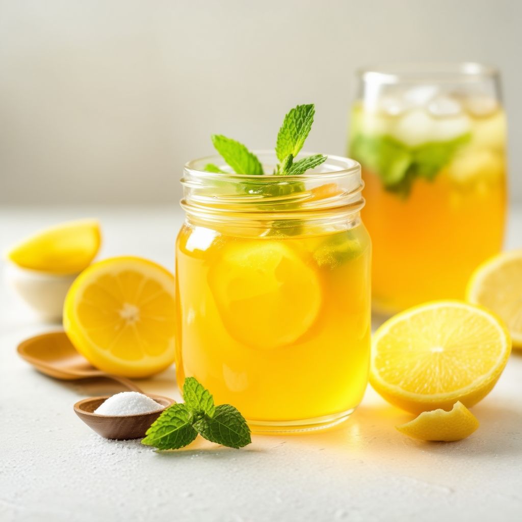 Zitrus-Minze-Sirup für Eistee