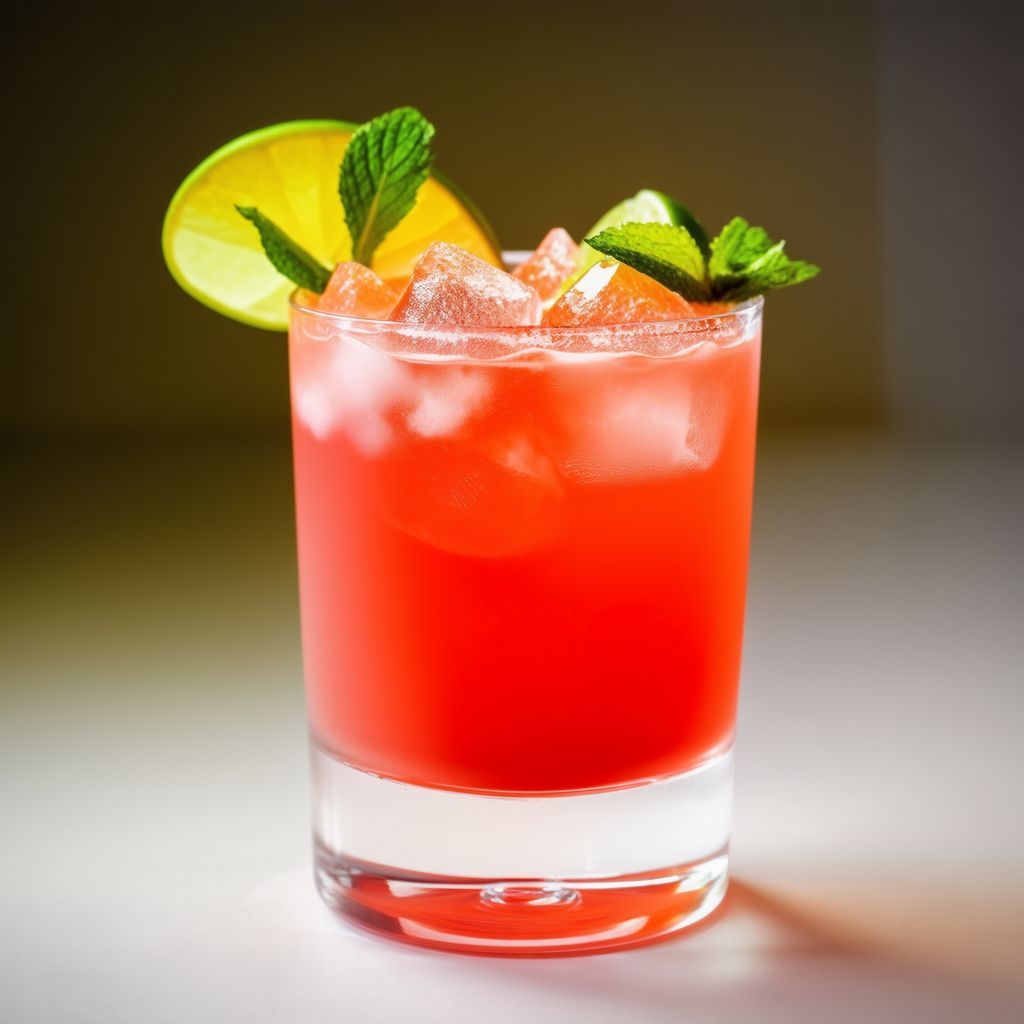 Tropical Sunset Cocktail