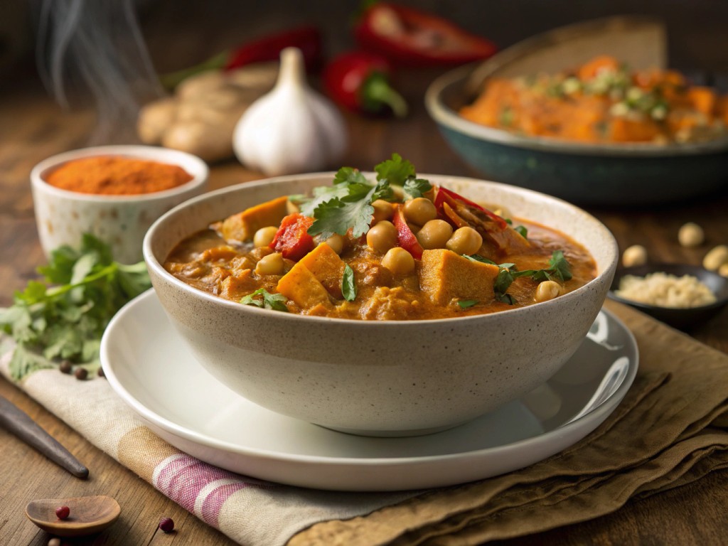 Westafrikanischer Erdnusseintopf