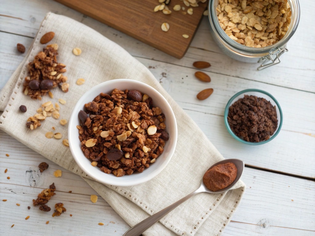 Schoko-Granola (Knuspriges Müsli mit Kakao)